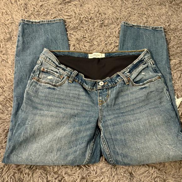 ABERCROMBIE & FITCH Maternity Jeans Size 28/6R, The Ankle Straight - Picture 1 of 5